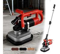 Versatile Four-Head Concrete Grinder & Wall Sander, with Telescopic Extension Rod & 6-Speed Gears for Seamless Floor-to-Wall Transition on Cement,Brick,Marble,Granite & Thinset 02
