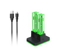 Versatile Game Equipment Charging Stand for Handles and Premium Controller Includes LED Light Displays Fast Fee Change Controllers