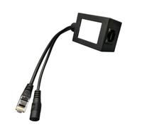 Versatile Gigabit Power Over Ethernet Splitter with DC Input, Network Signal Output for Power Input of Various Devices
