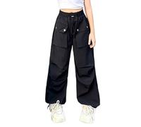 Versatile Girls Casual Cargo Pants with Drawstring Waist and Multiple Pockets for Everyday Spring Summer Wear Age 4 to 14 Years Womens Lounge Sports for Women UK Grey Wide Leg Joggers