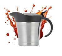 Versatile Gravy Boat with Lid - 450ml Sauce Serving Dish, Spillproof Sauce Pot for Buffet Salad Wedding Party Kitchen Catering Hotel Restaurant