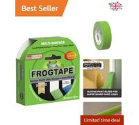 Frog Tape Green Multi Surface Painters Masking Tape, Indoor Painting and Decorating For Sharp Lines and No Paint Bleed 36mm x 55m