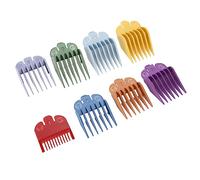 Versatile Hair Clipper Limit Comb Set with Eco-Friendly PP Material for Professional Grooming - 8 Size Guide Attachments for Standard Electric Clippers, 3mm to 25mm Range