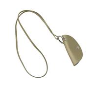 Versatile Hanging Necklace Pouches PU Leather Half Moon Necklace Bag With Holder For Women Girls Everyday Carry Solution