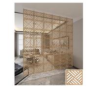Versatile Hanging Room Divider Panel - 29cm x 29cm, Waterproof Wood-Plastic, Easy to Install, DIY Room Decor(Golden A,23Pcs)