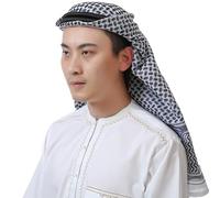 Versatile Headwrap Scarf for Muslims Long Tail Arab Shemagh Headscarf for Arabian Dubai Headwrap Shawl Scarf Headband
