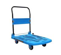 Versatile Hollow Flatbed Trolley Silent Flexible Worry-free and Labor-saving Foldable Save Space(Small)
