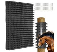 Versatile Horse Scratching Mat & Scratch Brush Horses, Pack of 2 Scratching Mat for Horses, Horse Brush, Relieves Itching, Durable, Promotes Well-being of Horses, Cows and Goats (33.8 x 44 cm)