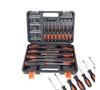 Versatile in Uses: Featuring a Strong Magnetic Hold and Hardened bits, This Magnetic Screwdriver Set equips You with 66 Versatile Pieces to Handle Various Repair tasks, from Furniture Assembly to