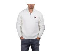 Versatile Knit Jumper with Zipper - male - Tommy Hilfiger - Turtlenecks - White - M - Knitwear M