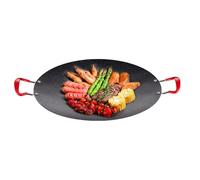 Versatile Korean Grill - Non Stick BBQ Grill Plate, Korean Style Pan for Busy Families, Heat Resistant Cooking Pan with Even Heating, Cookware, Non Stick Cookware for Meal Prep, and Beginners