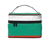 Versatile LargeBulgarian Flag Cosmetic Bag: Water-Resistant Toiletry Organizer for Women Men â€“ Ideal for Gym Workouts, Vacations, and Business Trips