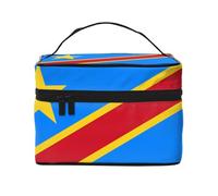 Versatile LargeFlag of the Congo Cosmetic Bag: Water-Resistant Toiletry Organizer for Women Men â€“ Ideal for Gym Workouts, Vacations, and Business Trips