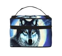 Versatile Largewolf Under Moon Cosmetic Bag: Water-Resistant Toiletry Organizer for Women Men â€“ Ideal for Gym Workouts, Vacations, and Business Trips