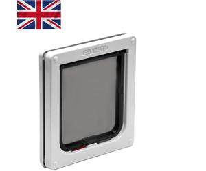 Versatile Lockable Cat Door for Screen, UPVC & Wood - Fits Small to Medium Cats