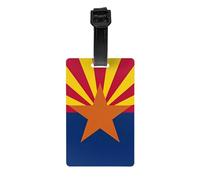 Versatile Luggage Tag PVC Light Durable Exquisite Arizona Flag Print for Quickly Find Your Luggage
