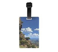 Versatile Luggage Tag PVC Light Durable Exquisite Clear Sky Print for Quickly Find Your Luggage
