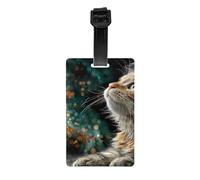 Versatile Luggage Tag PVC Light Durable Exquisite Dream Kitten Print for Quickly Find Your Luggage