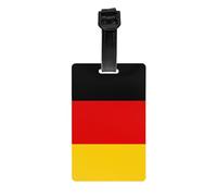 Versatile Luggage Tag PVC Light Durable Exquisite German Flag Print for Quickly Find Your Luggage