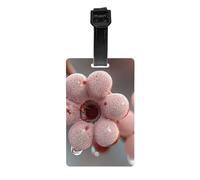 Versatile Luggage Tag PVC Light Durable Exquisite Luxe Petal Print for Quickly Find Your Luggage