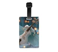 Versatile Luggage Tag PVC Light Durable Exquisite Musical Insects Print for Quickly Find Your Luggage