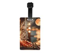 Versatile Luggage Tag PVC Light Durable Exquisite Quiet Brew Print for Quickly Find Your Luggage