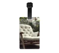 Versatile Luggage Tag PVC Light Durable Exquisite Rainy Day Leisure Time Print for Quickly Find Your Luggage