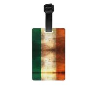 Versatile Luggage Tag PVC Light Durable Exquisite Retro Irish Flag Print for Quickly Find Your Luggage