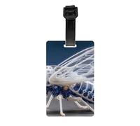Versatile Luggage Tag PVC Light Durable Exquisite Toy Insects Print for Quickly Find Your Luggage
