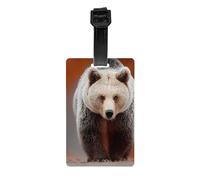 Versatile Luggage Tag PVC Light Durable Exquisite Wild Fury Print for Quickly Find Your Luggage