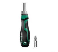 Versatile Magnetic Ratchet Screwdriver Set Featuring 3-Speed Action, Anti-Slip Handle and Assorted Bits for Home Improvement and Precision Repairs(B)