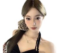 Versatile Maillard Hair Tie Elastic Scrunchies French Hair Scrunchy For Elegant Updos Suitable For Thick And Thin Hair Trendy Vintage Hair Scrunchie