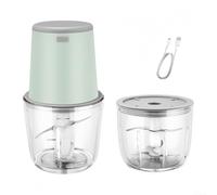 Versatile Meat Grinder, Electric Food Chopper Portable Sausage Maker Stuffer With Dual Processing Bowl For Meat Mince(Green)
