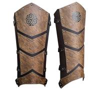 Versatile Medieval Faux Leather Shin Guards Leg Gaiters For Men And Women In Historical Event Cosplay Costume Boot Cover PU Leather Leg Guards Boot Covers