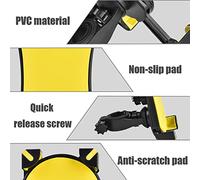 Versatile Motorcycle Lebar Mount for 3.5-6.5 I Cell Pho & Devices (Black) (Red) (Yellow)