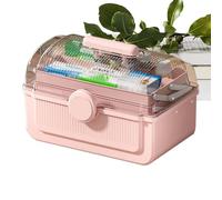 Versatile Multi-Layer Medicine Organizer Box | Portable Handle Effortless Transportation | Perfect for Home, Bathroom, and Kitchen Storage Needs | Keeps Medications Neatly Organized