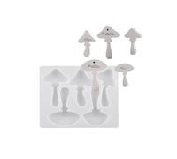 Versatile Mushroom Display Ornament Silicone Mold Set for Creating Adorable Mushroom Shaped and Decorations Soap Making Mold