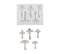 Versatile Mushroom Display Ornament Silicone Mold Set for Creating Adorable Mushroom Shaped and Decorations Creative Crafting Mold