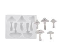 Versatile Mushroom Display Ornament Silicone Mold Set for Creating Adorable Mushroom Shaped and Decorations Creative Crafting Mold
