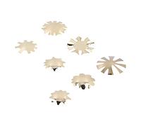 Versatile Nail Trimmer Set - 7pcs Stainless Steel French Smile Line Cutter - for DIY Nail Art, Salons, and Home Use, Silver (A-G Gold)