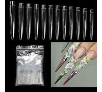 Versatile Nails Tips 120pcs Clear False For Artists And Enthusiasts For Shaping Manicure Easy Application Nail Art Practice