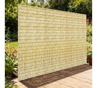 Versatile Natural Bamboo Fence - Customizable Height 1ft-6ft, Ideal for Outdoor Use in Galleries, Restaurants, Hotels, and Patios (91x701cm/3x23ft)