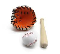 Versatile Newborn Props for Studio Or Home Photoshoots 3-Piece Set Baseball Bat and Glove Kit for Creativity Shots Handmade Newborn Props