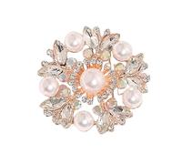 Versatile Pearls and Crystal Brooch Convertible Scarf Clasp Korean Inspired Jewelry for Casual Formal Attire Multi Functional Scarf Brooch