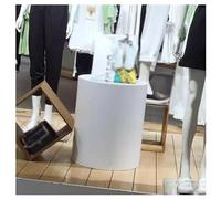 Versatile pedestal stands,Plinth Stand，Round Display Pedestal Stand, Event Decor Display Plinth Stands, Clothing/Bridal Shop Platform Base Risers Pedestal for Mannequin/Shoe/Bags,（White,15.8