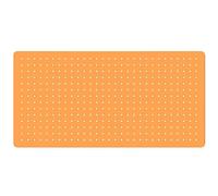 Versatile Pegboard Wall Organizer - Storage Panels for Craft, Jewelry, Garage, Kitchen, Bathroom & Office - Durable Display Shelving Unit (Orange)