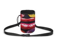 Versatile Pet Training Package, Colorful Lips Print Lightweight Dog Training Pouch Portable Pet Accessories Ideal for Dog Walking