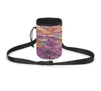 Versatile Pet Training Package, Mermaid Scales Background Print Lightweight Dog Training Pouch Portable Pet Accessories Ideal for Dog Walking