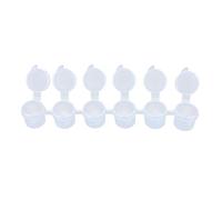 Versatile Plastic Paint Box with 6 Strips, 3ml Paint Strips for Easy Travel Organisation, Watercolour, Gouache and Oil Paints, Storage Container for