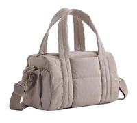 Versatile Quilted Shoulder With Removable Strap - Compact Gym And Crossbody For Perfect For Everyday And Travel Use - Lightweight And Stylish Handbag Design (Khaki One Size)